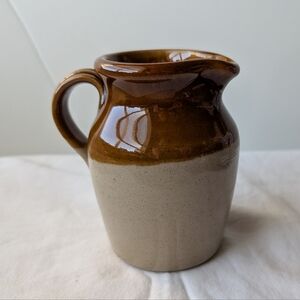 Vintage Pearson's Of Chesterfield England Ceramic Glazed Pitcher - 1/2 Pint